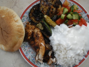 Arabic bbq meal